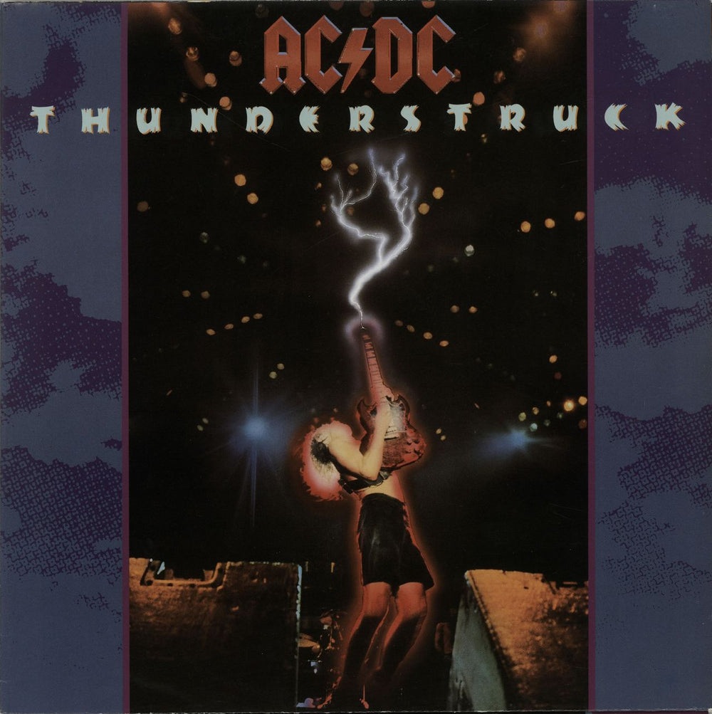 AC/DC Thunderstruck - Poster Sleeve UK 12" vinyl single (12 inch record / Maxi-single) B8907T