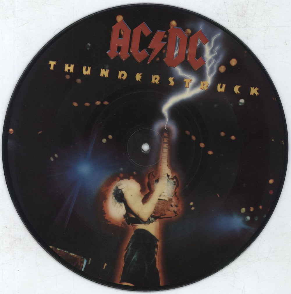 AC/DC Thunderstruck - VG UK 10" Vinyl Picture Disc (10 inch Record Single) B8907P