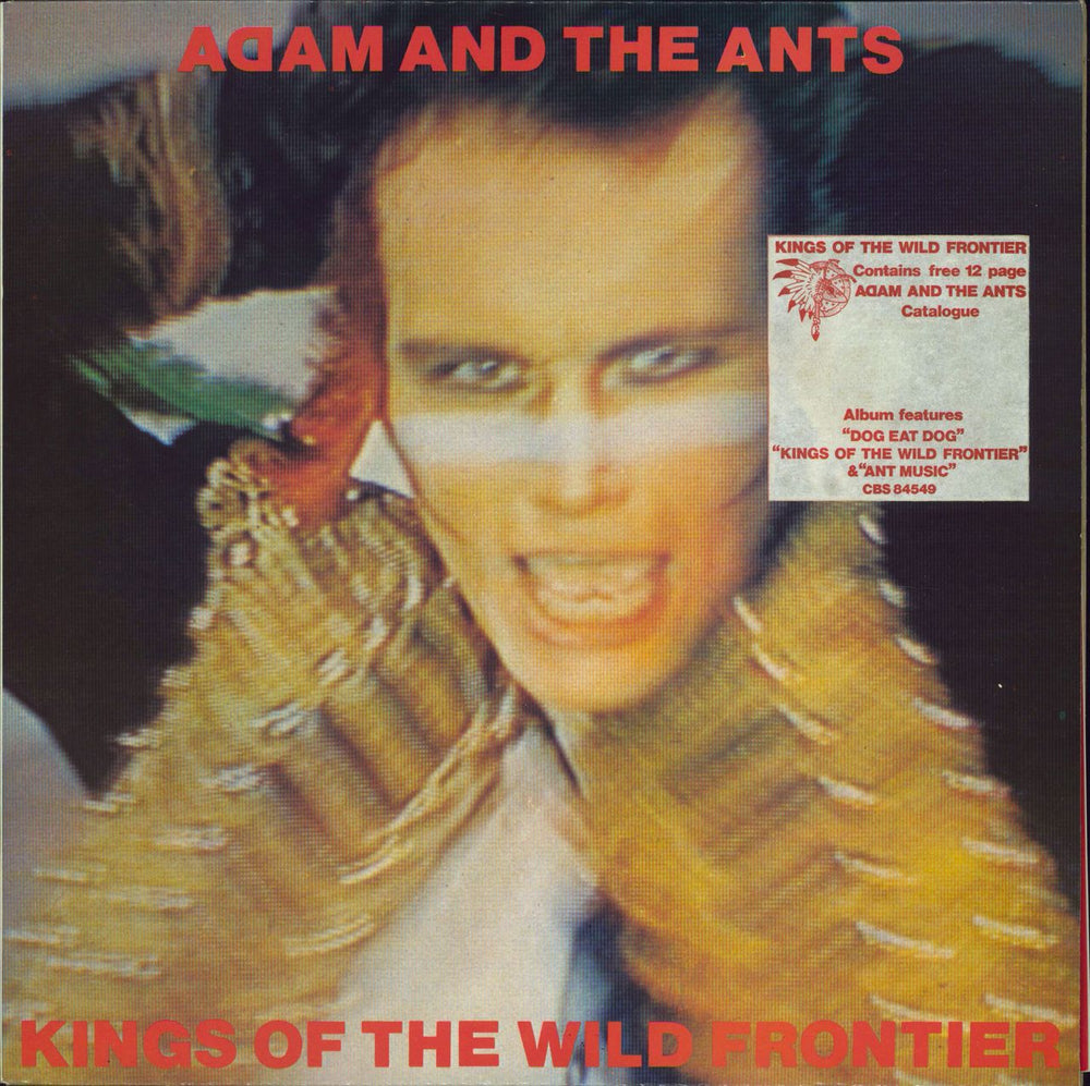 Adam & The Ants Kings Of The Wild Frontier - Stickered sleeve + Catalogue UK vinyl LP album (LP record) CBS84549