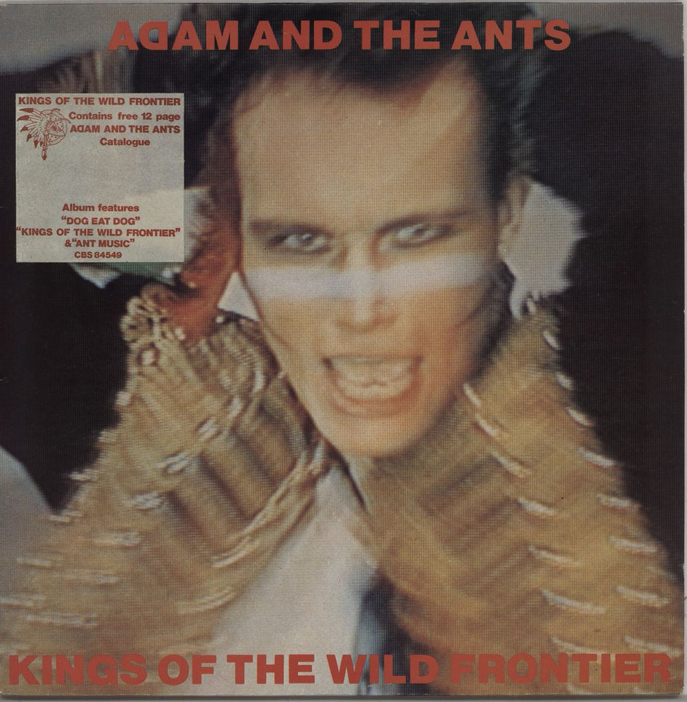 Adam & The Ants Kings Of The Wild Frontier - Stickered sleeve UK vinyl LP album (LP record) 84549