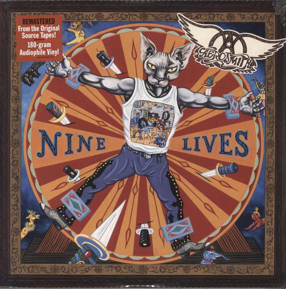 Aerosmith Nine Lives - Hype Sticker - Sealed UK vinyl LP album (LP record) 602455685759