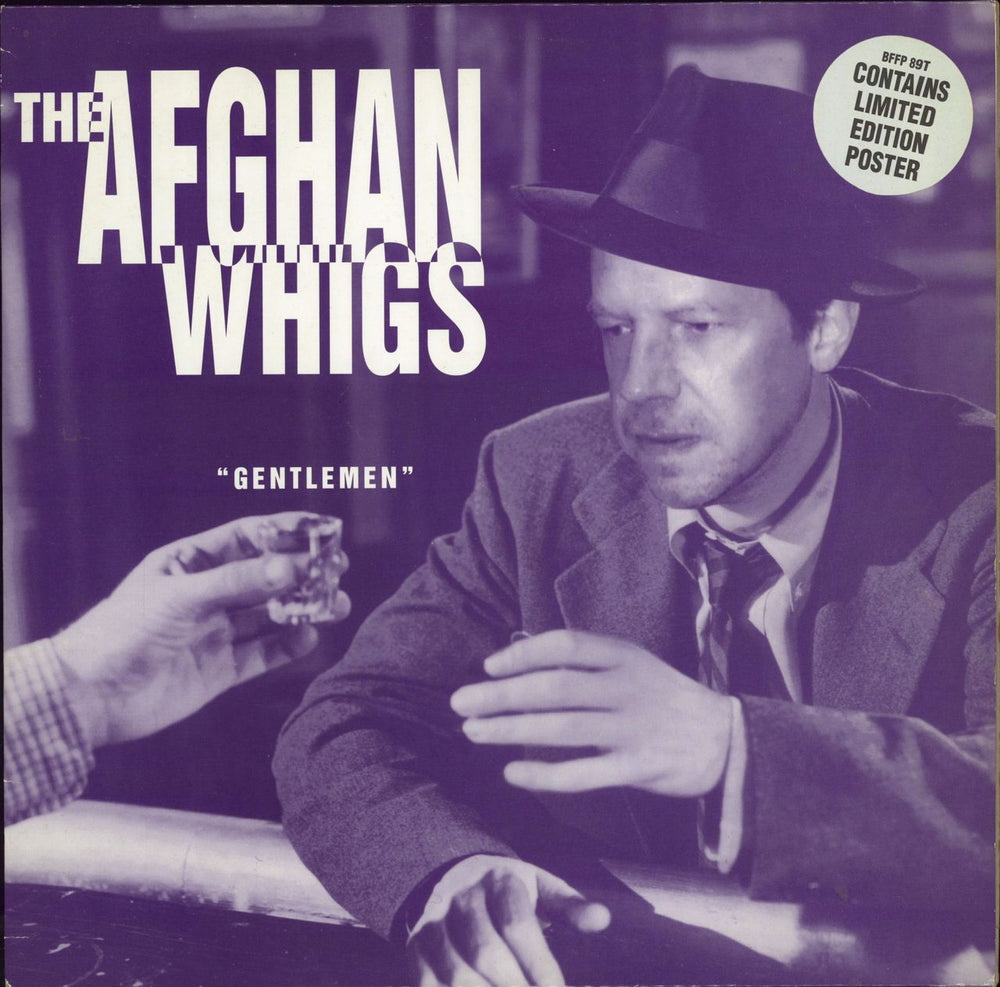 Afghan Whigs Gentlemen + Poster UK 12" vinyl single (12 inch record / Maxi-single) BFFP89T