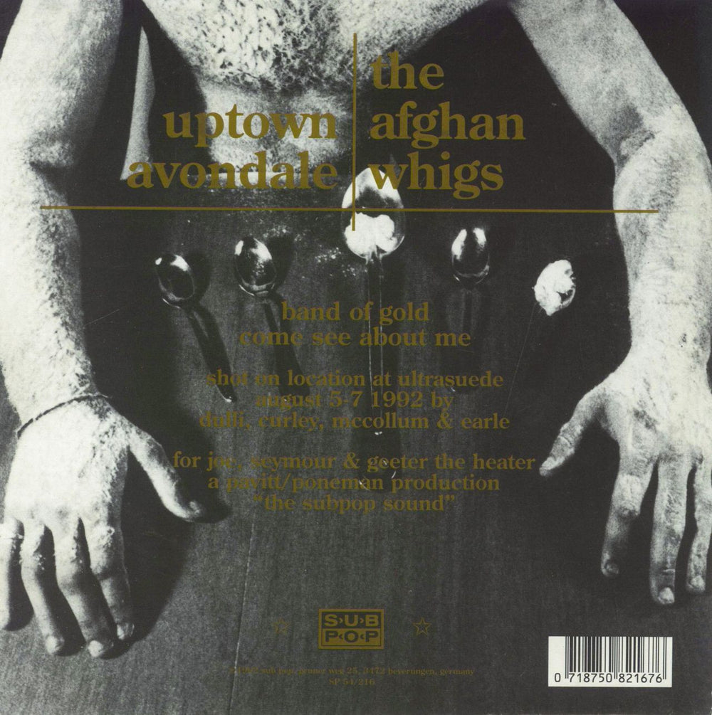 Afghan Whigs Uptown Avondale - Red Vinyl German 7" vinyl single (7 inch record / 45) 718750821676