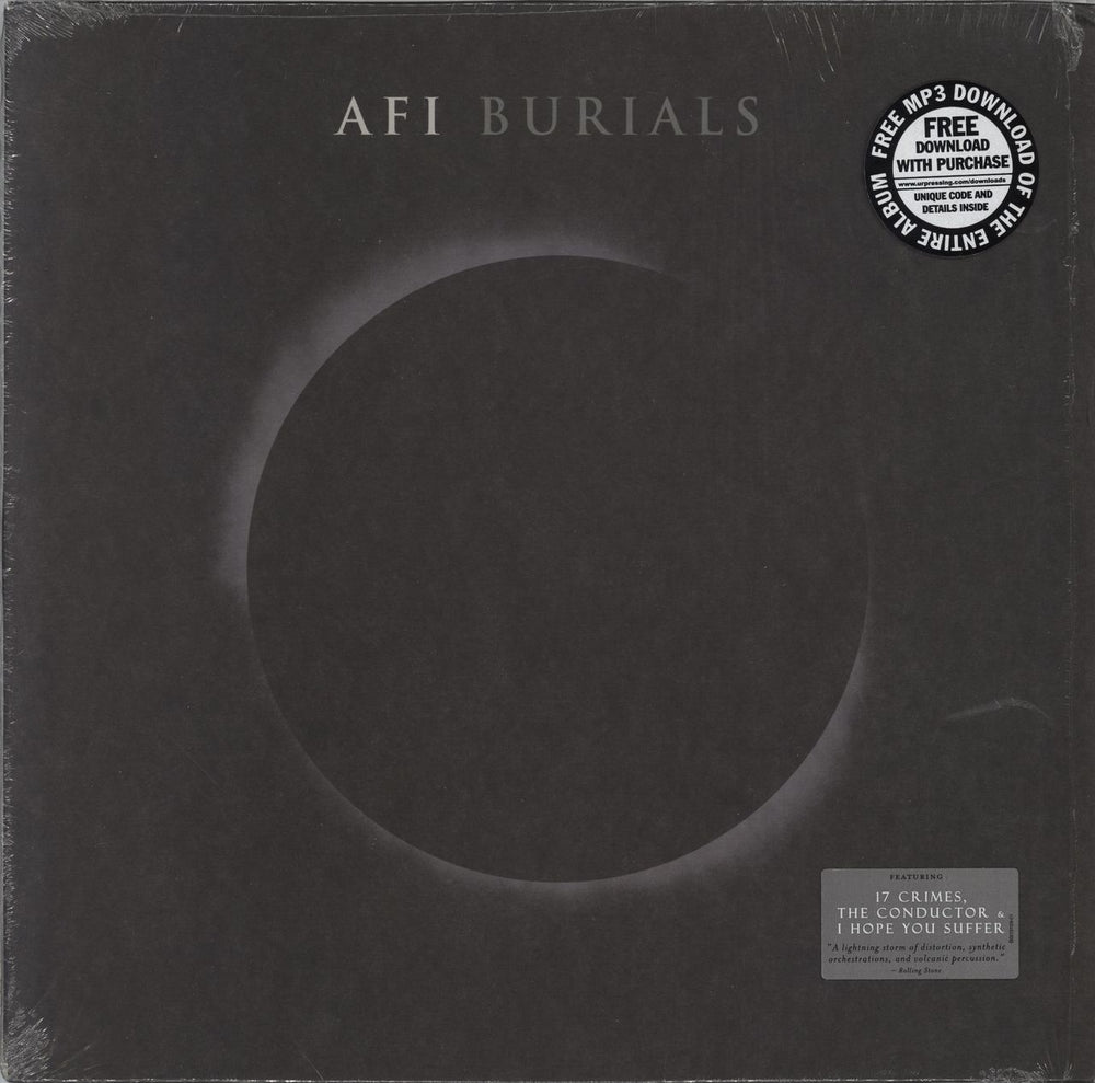 AFI Burials US 2-LP vinyl record set (Double LP Album) B0019159-01