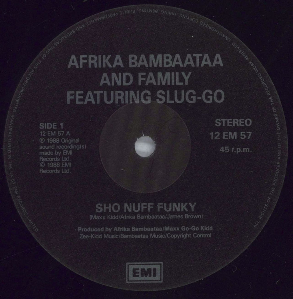 Afrika Bambaataa Sho Nuff Funky UK 12" vinyl single (12 inch record / Maxi-single) AFR12SH827768