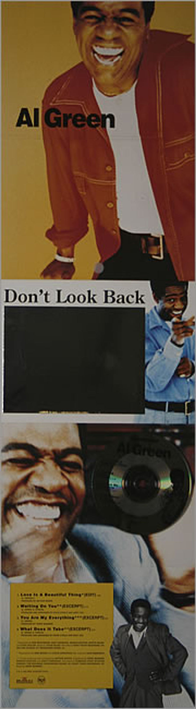 Al Green Don't Look Back Sampler UK Promo CD single (CD5 / 5") AG001