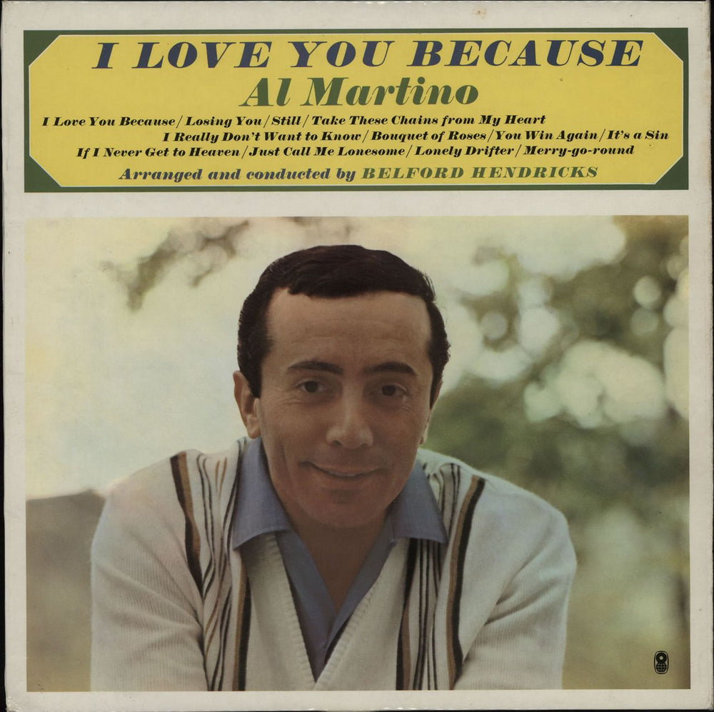 Al Martino I Love You Because UK vinyl LP album (LP record) ST980