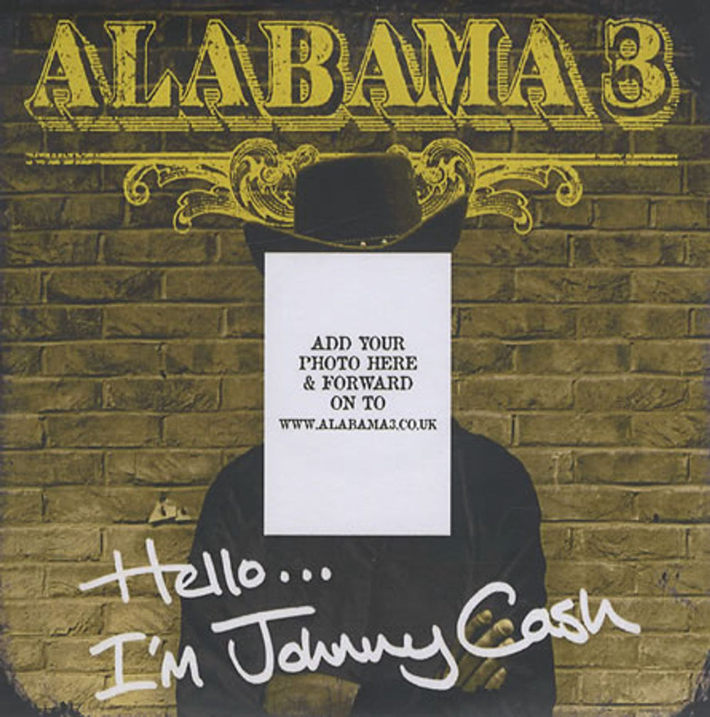 Alabama 3 Hello... I'm Johnny Cash UK Promo CD-R acetate CDR ACETATE