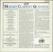 Alan Hacker Mozart Clarinet Quintets UK vinyl LP album (LP record)