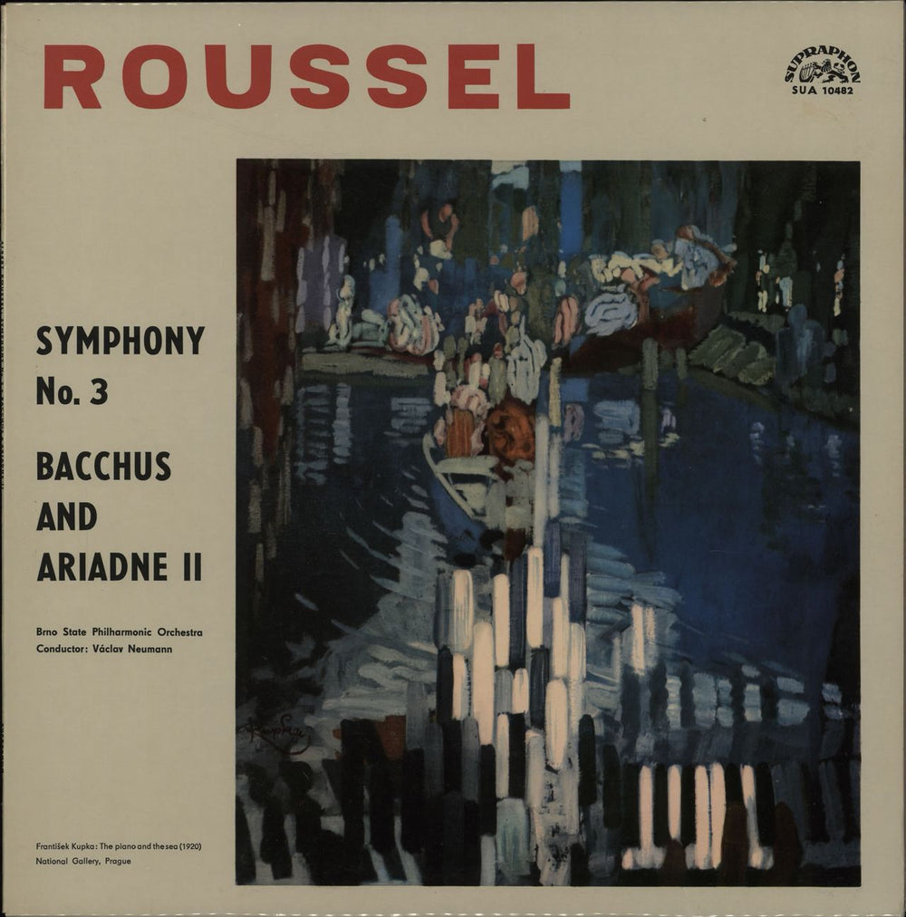 Albert Roussel Symphony No. 3 / Bacchus And Ariadne II Czech vinyl LP album (LP record) SUAST50482