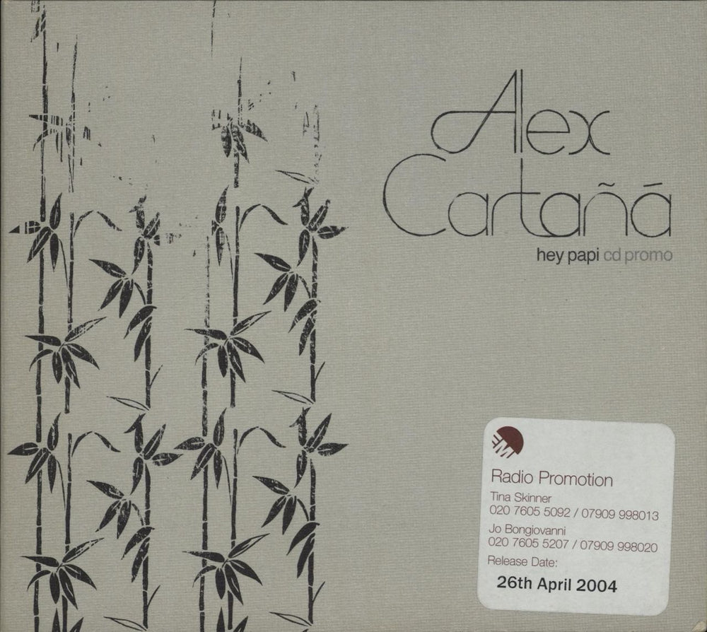 Alex Cartañá Hey Papi UK Promo CD single (CD5 / 5") PAPICD1