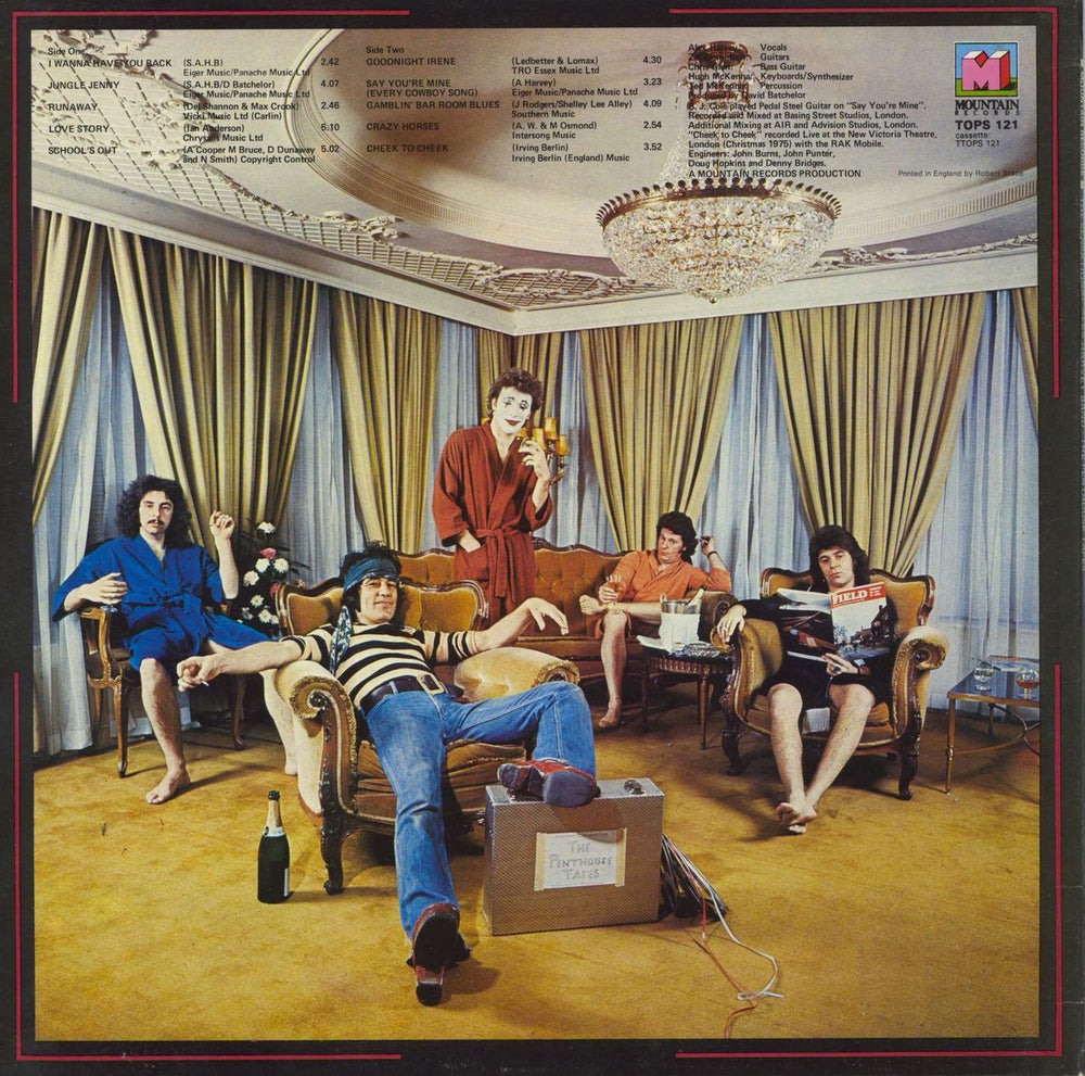 Alex Harvey (UK) The Penthouse Tapes UK vinyl LP album (LP record)