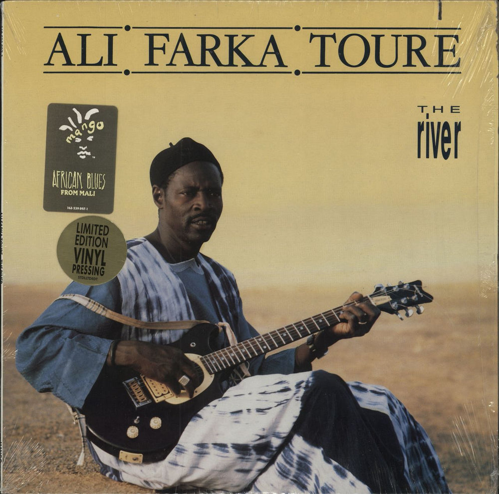 Ali Farka Toure The River-open shrink US vinyl LP album (LP record) 162-539897-1