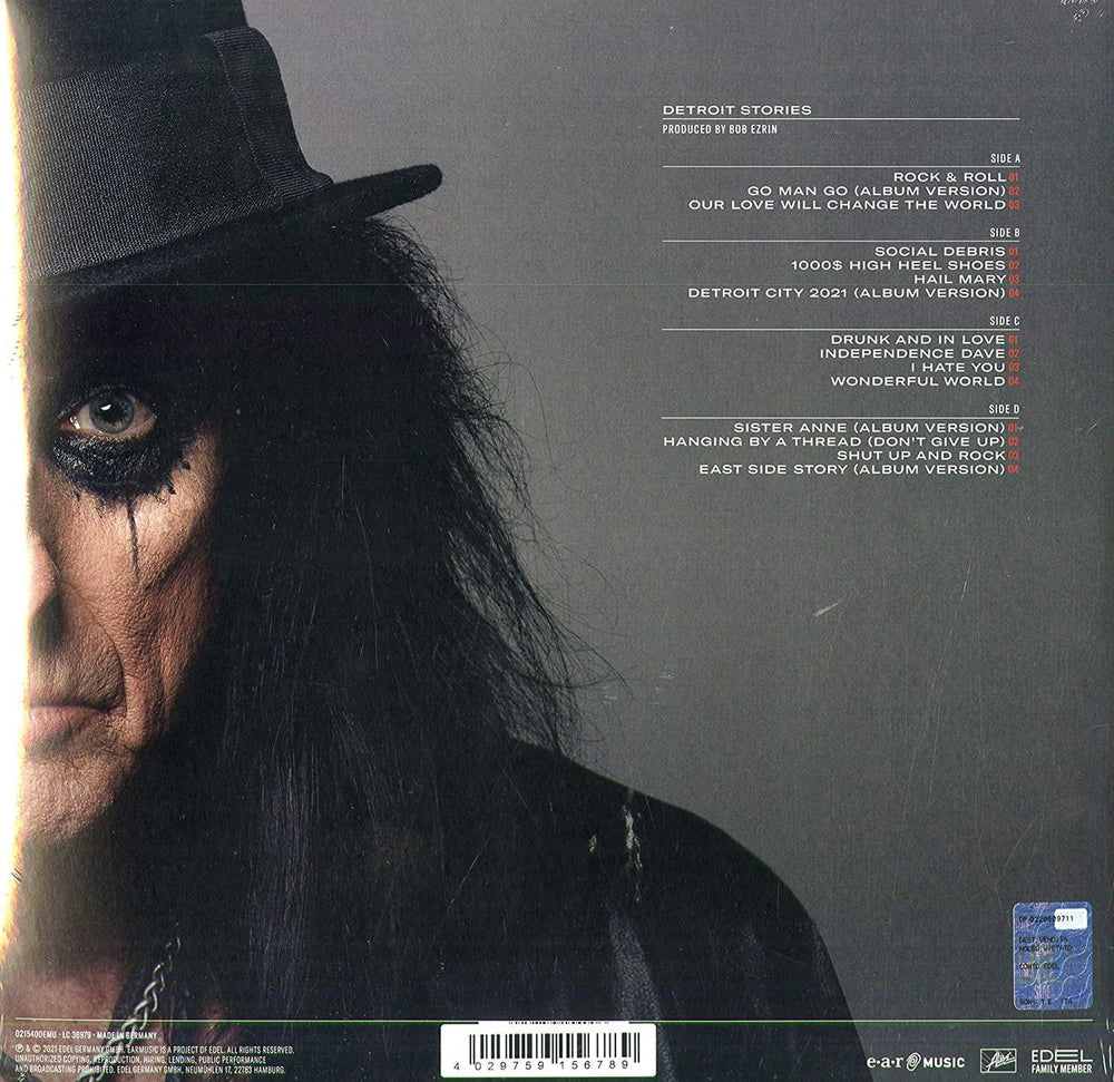 Alice Cooper Detroit Stories - Red Vinyl - Sealed UK 2-LP vinyl record set (Double LP Album) COO2LDE765155