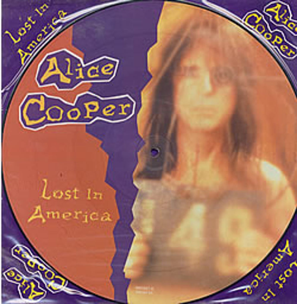 Alice Cooper Lost In America UK 12" vinyl picture disc (12 inch picture record) 660347-6