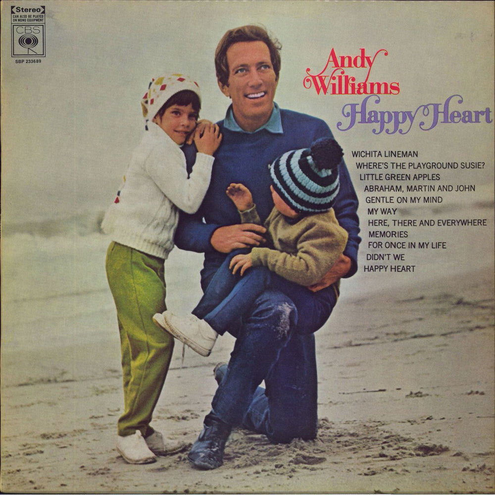 Andy Williams Happy Heart - Stereo Australian vinyl LP album (LP record) SBP233689