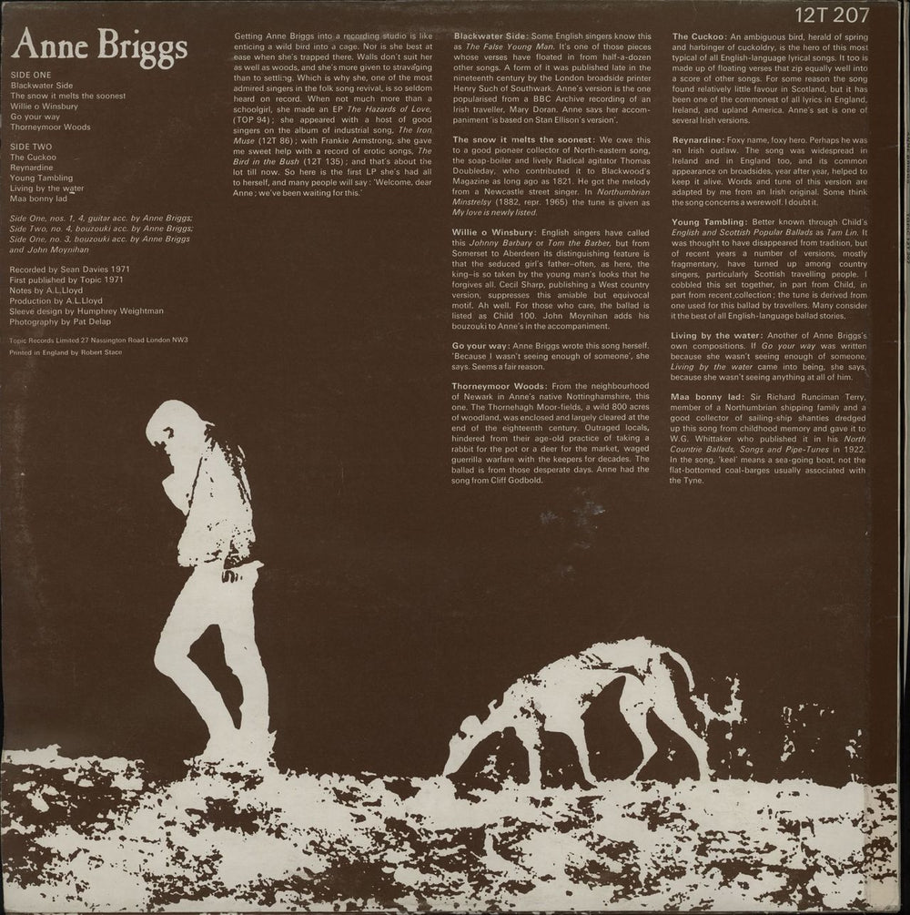 Anne Briggs Anne Briggs - EX+ UK vinyl LP album (LP record)