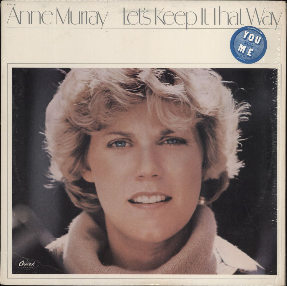 Anne Murray Let's Keep It That Way - Stickered shrink US vinyl LP album (LP record) ST-11743