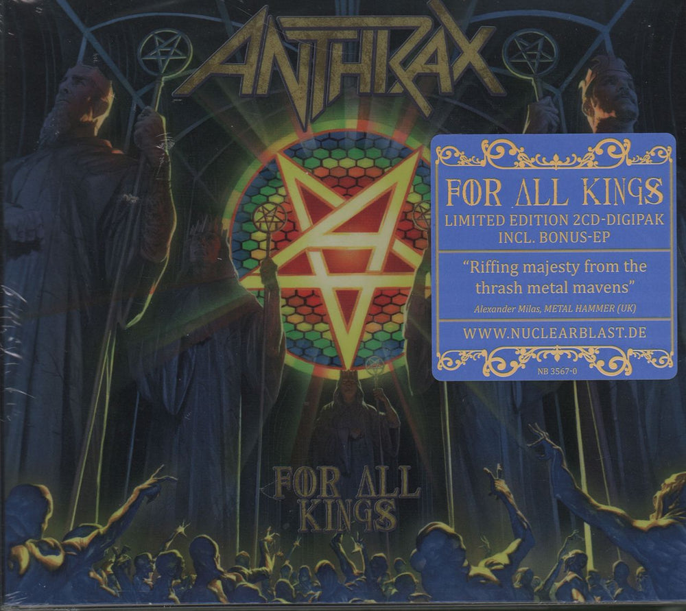 Anthrax For All Kings - Deluxe Edition - Sealed UK 2 CD album set (Double CD) NB3567-0