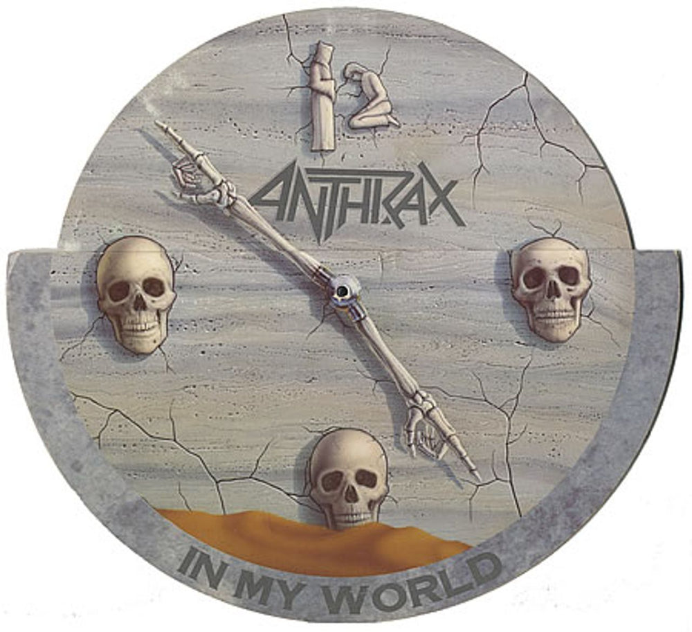 Anthrax In My World UK 10" vinyl single (10 inch record) 10IS470