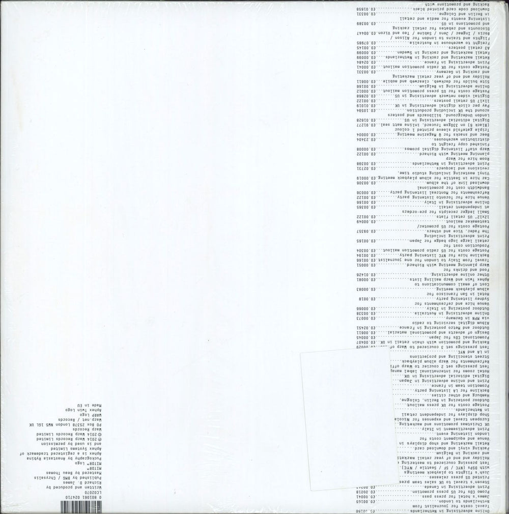 Aphex Twin Syro - Shrink UK 3-LP vinyl record set (Triple LP Album) 801061024710