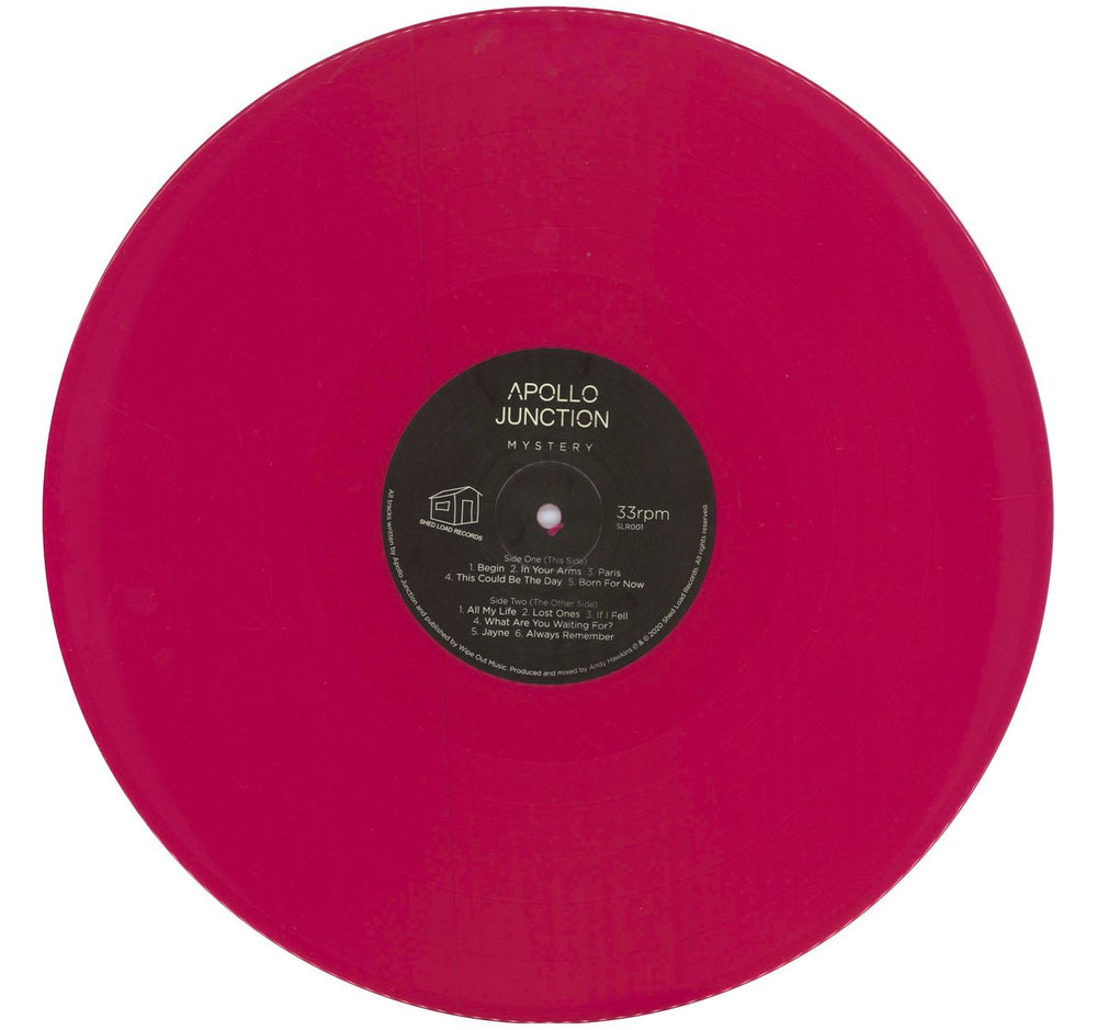 Apollo Junction Mystery - Pink vinyl - Autographed UK vinyl LP album (LP record) 4Q5LPMY787765