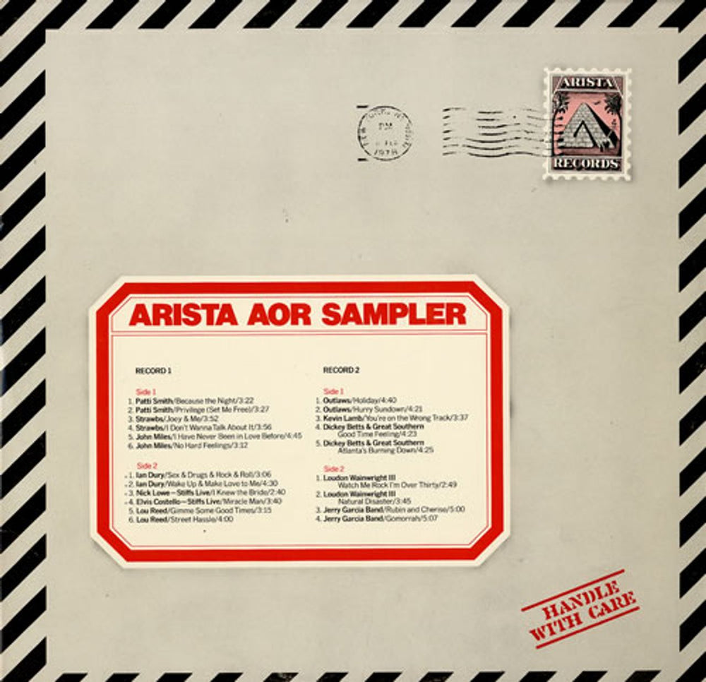 Arista Arista AOR Sampler US Promo 2-LP vinyl record set (Double LP Album) ALS06