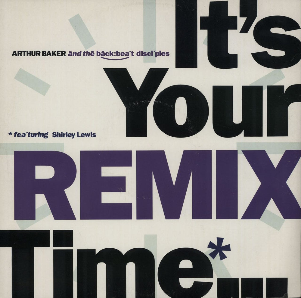 Arthur Baker It's Your Time UK 12" vinyl single (12 inch record / Maxi-single) USAF654