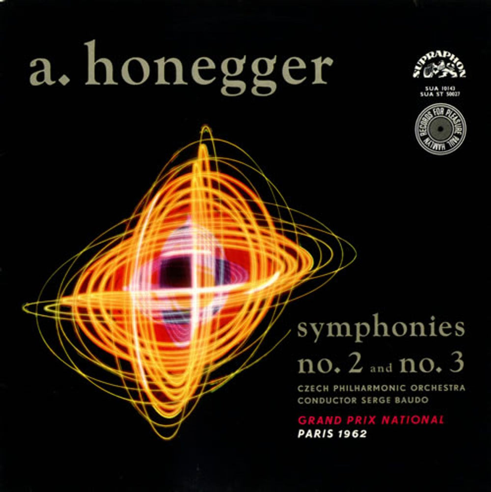 Arthur Honegger Symphonies No. 2 and No. 3 UK vinyl LP album (LP record) SUA10143