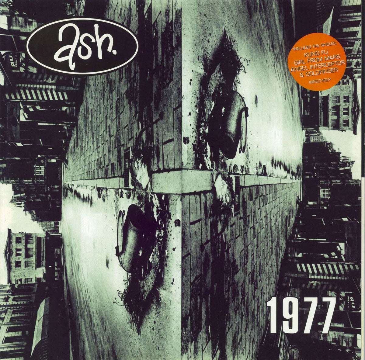 Ash 1977 Nineteen Seventy Seven Stickered sleeve UK Vinyl LP — 