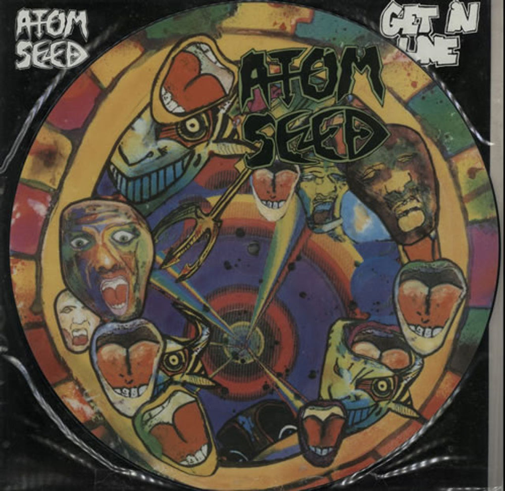 Atom Seed Get In Line UK 12" vinyl picture disc (12 inch picture record) LONXP307