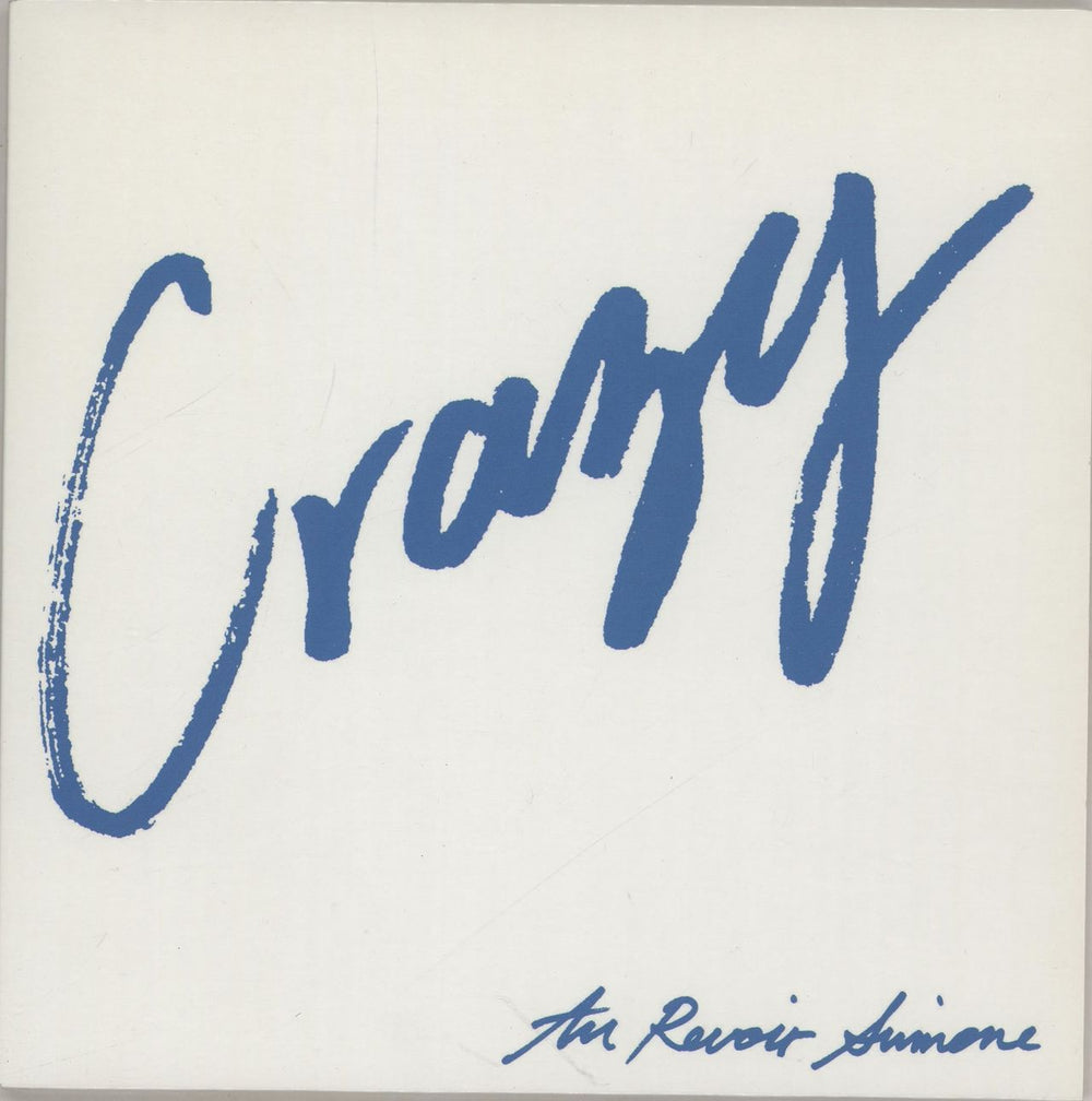 Au Revoir Simone Crazy UK 7" vinyl single (7 inch record / 45) MOSHI166