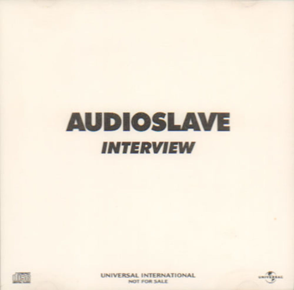 Audioslave Interview Japanese Promo CD-R acetate CD-R