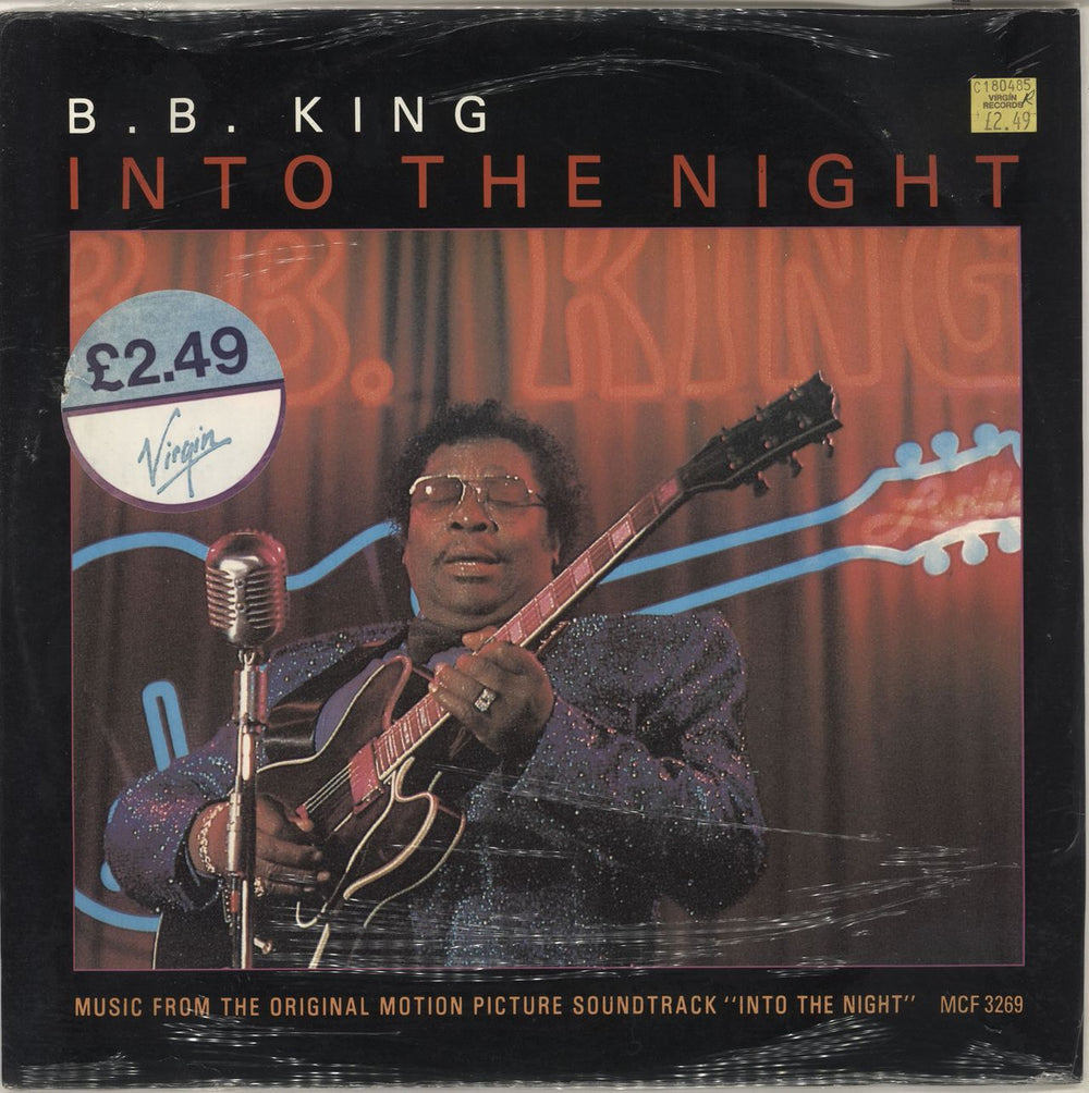 B B King Into The Night - stickered shrink UK 12" vinyl single (12 inch record / Maxi-single) MCAT947