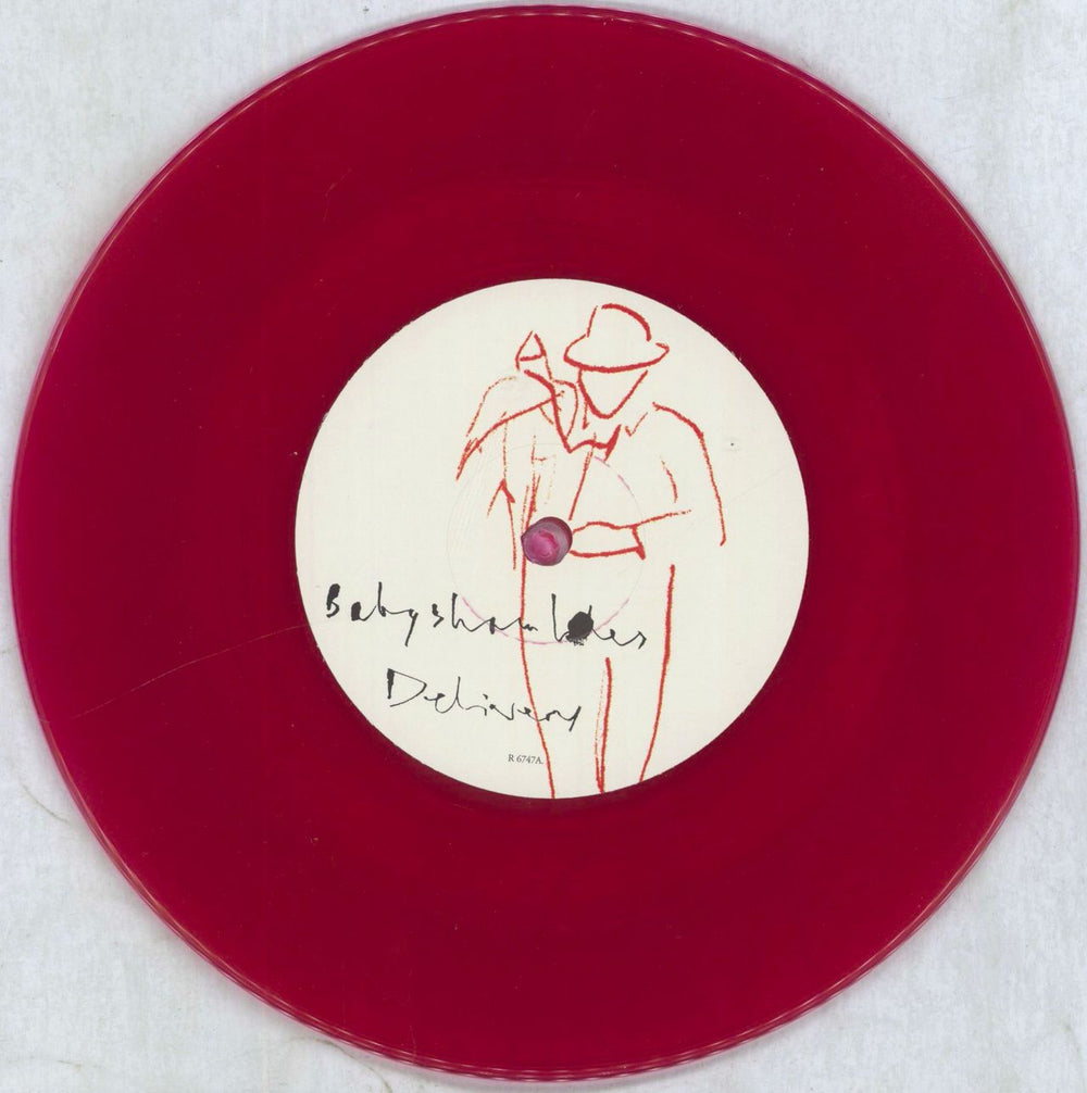 Babyshambles Delivery - Red Vinyl + Poster UK 7" vinyl single (7 inch record / 45) BB607DE414051
