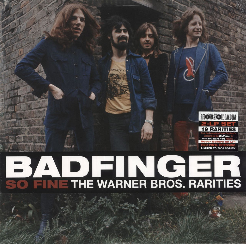 Badfinger So Fine: The Warner Bros. Rarities - RSD19 - Red Vinyl US 2-LP vinyl record set (Double LP Album) RGM-0885