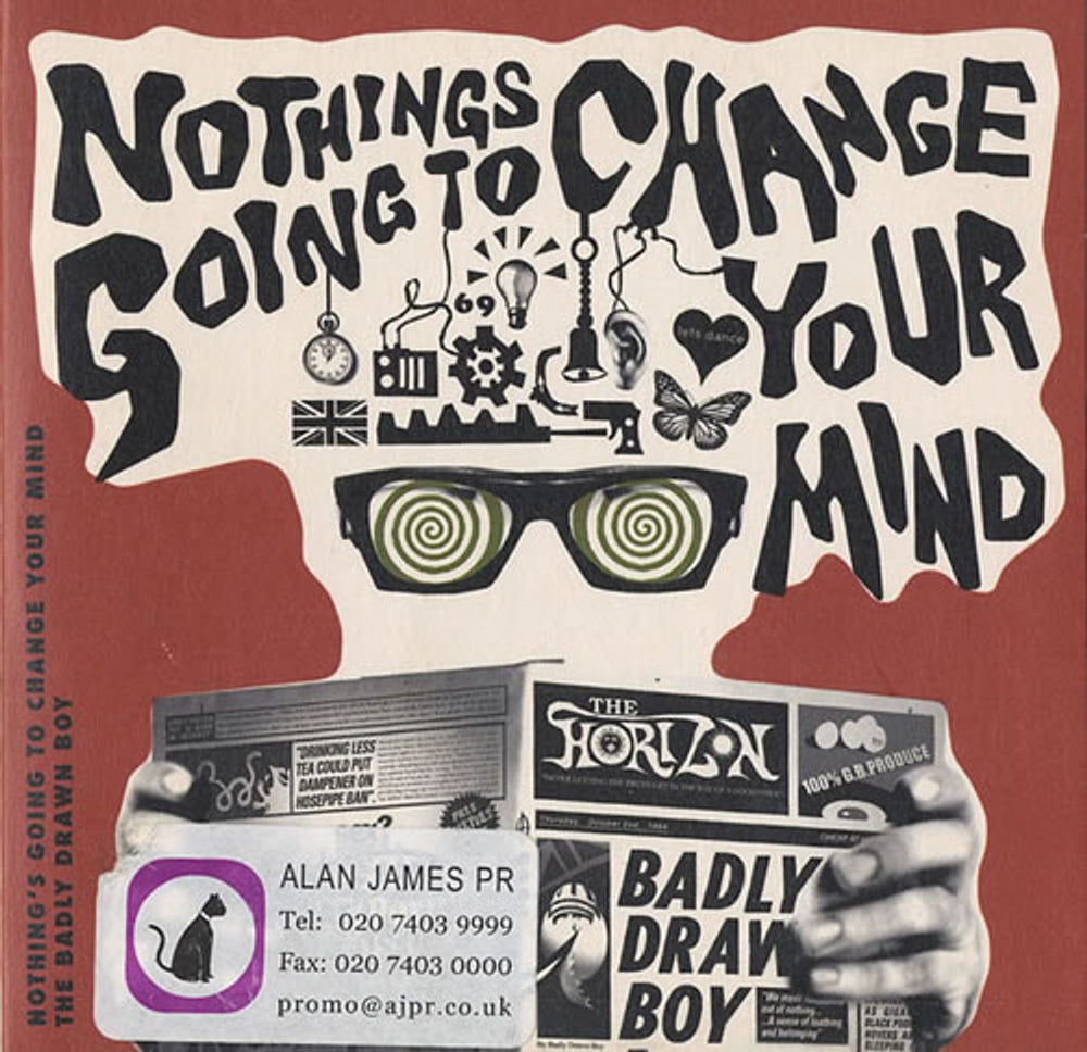 Badly Drawn Boy Nothings Going To Change Your Mind UK Promo CD single (CD5 / 5") CDEMDJ701