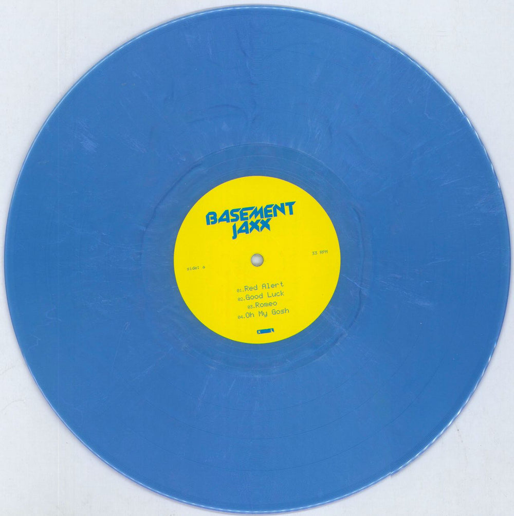 Basement Jaxx The Singles - Yellow & Blue Vinyl UK 2-LP vinyl record set (Double LP Album) BJX2LTH816835