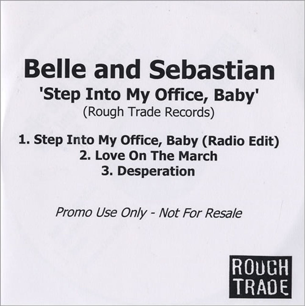 Belle & Sebastian Step Into My Office, Baby UK Promo CD-R acetate CD-R ACETATE