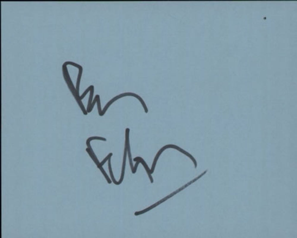 Ben Elton Page From An Autograph Book UK memorabilia AUTOGRAPH