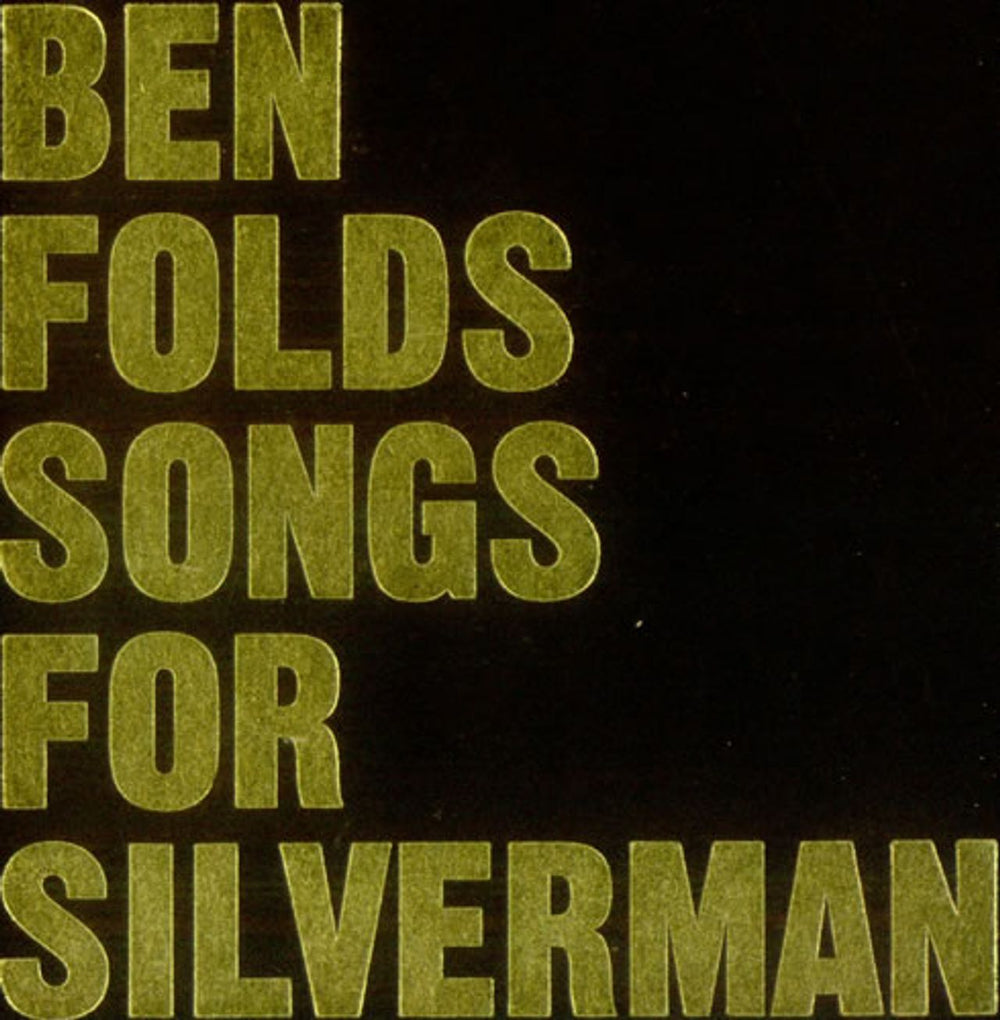 Ben Folds Songs For Silverman US 2-disc CD/DVD set EK87104