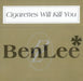 Ben Lee Cigarettes Will Kill You UK CD single (CD5 / 5") GR15000CD