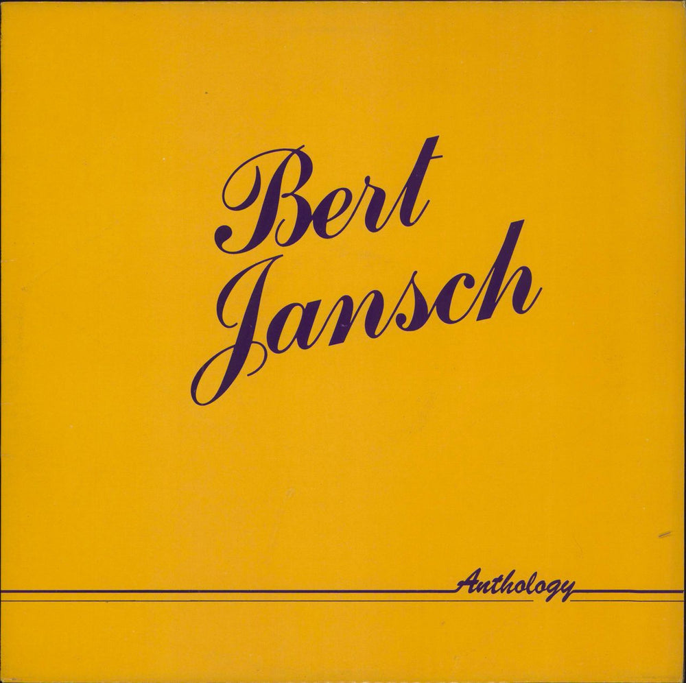 Bert Jansch Anthology UK vinyl LP album (LP record) MTRA2007