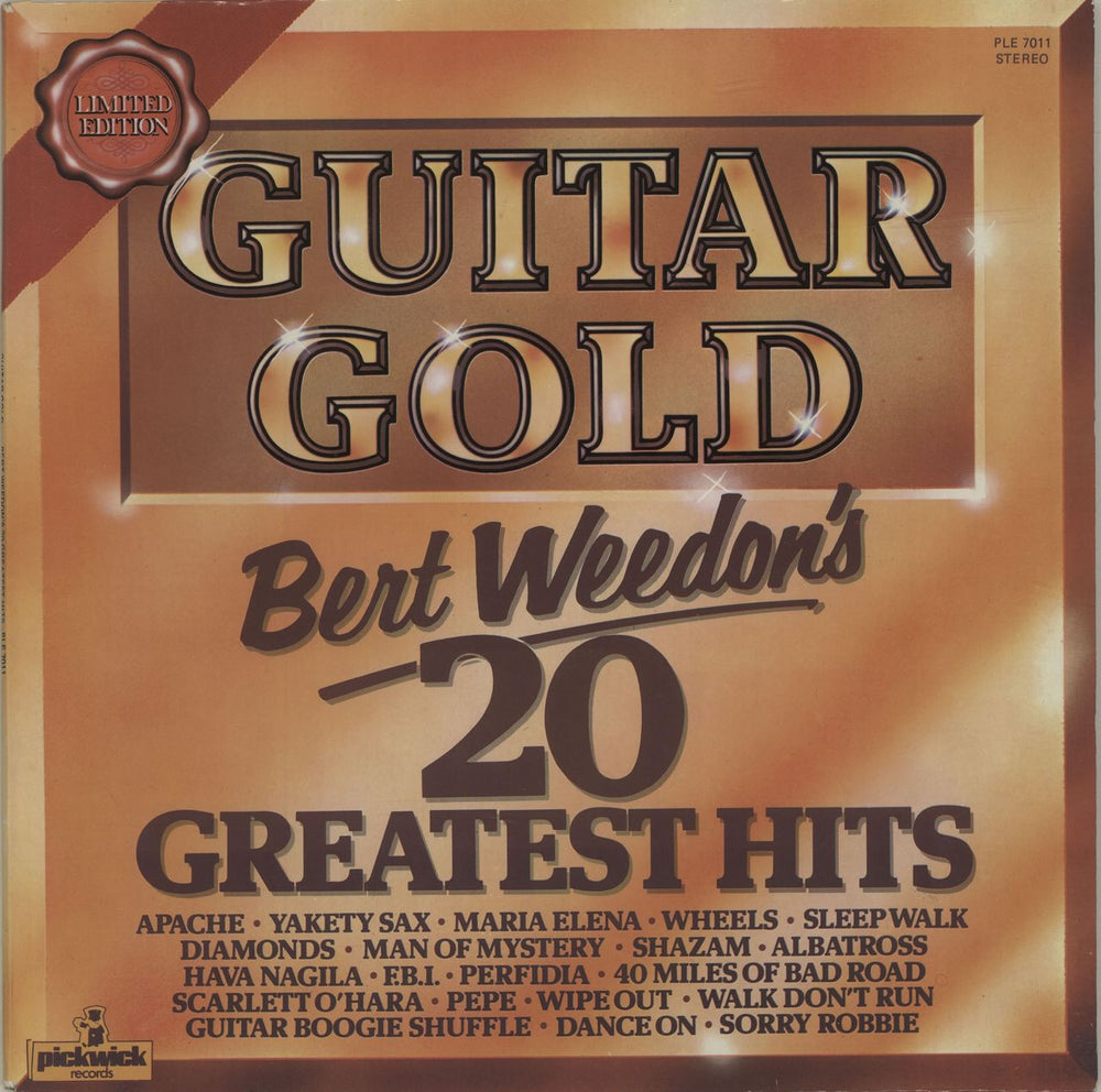 Bert Weedon Guitar Gold - Bert Weedon's 20 Greatest Hits UK vinyl LP album (LP record) PLE7011