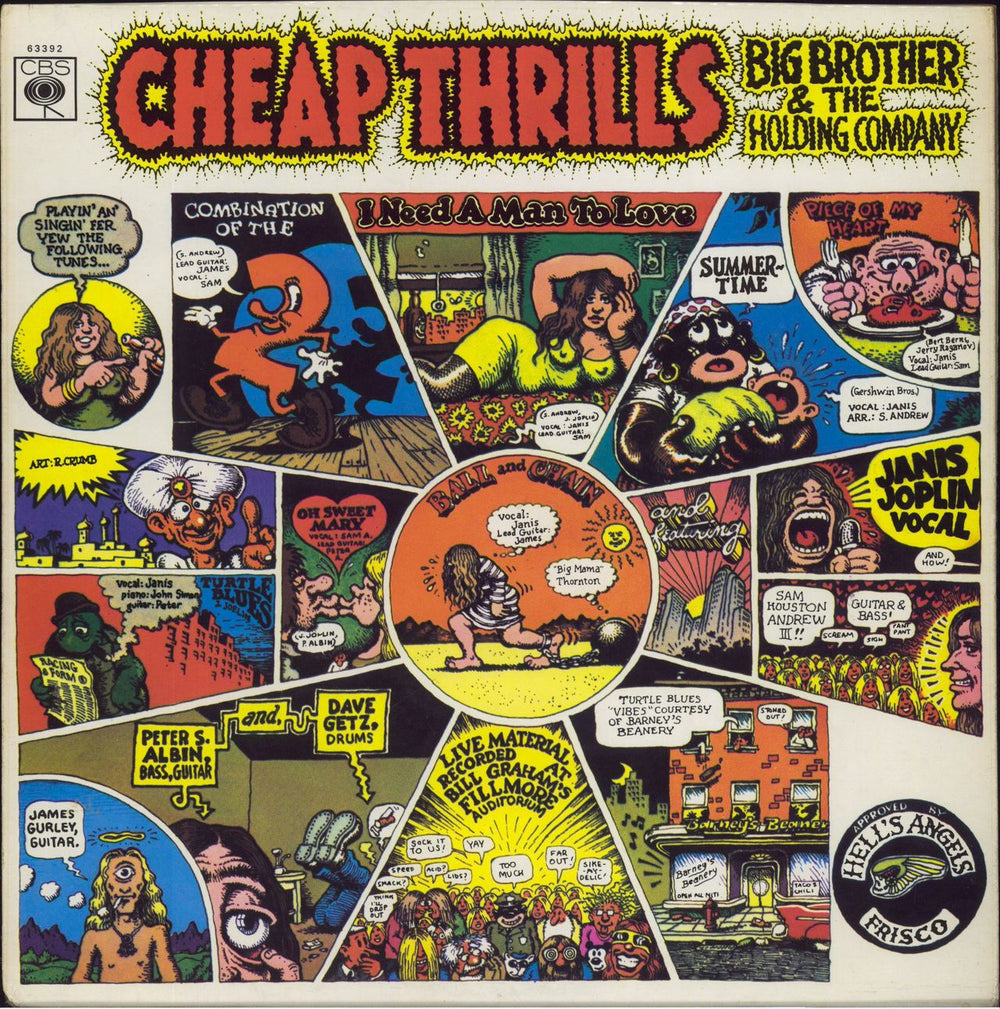 Big Brother & The Holding Company Cheap Thrills - Mono - EX UK vinyl LP album (LP record) 63392