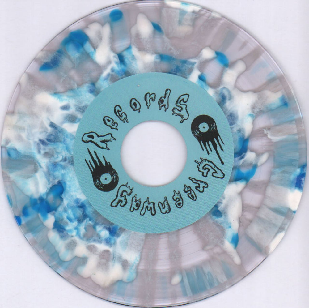 Big Eyes Local Celebrity - 1st - Blue & White Splatter US 7" vinyl single (7 inch record / 45) O4H07LO682875