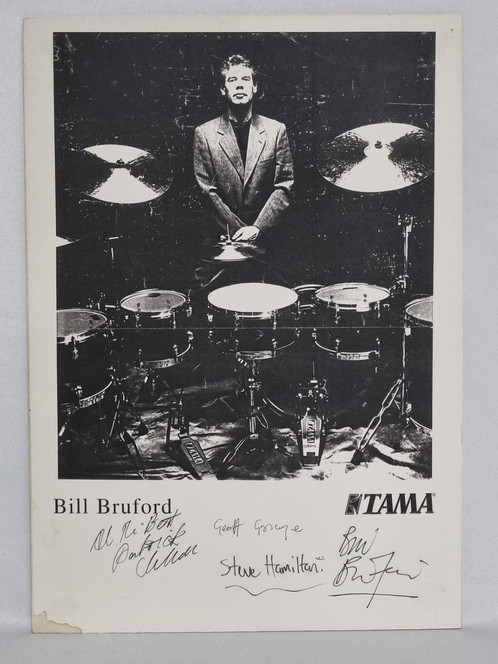 Bill Bruford Bill Bruford's Earthworks Band - Signed UK memorabilia SIGNED PRINT