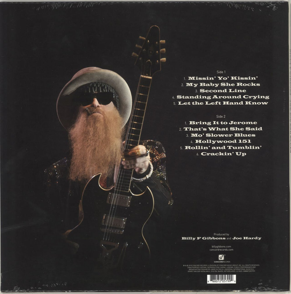 Billy F. Gibbons The Big Bad Blues - Blue Vinyl - Sealed UK vinyl LP album (LP record) 888072057999