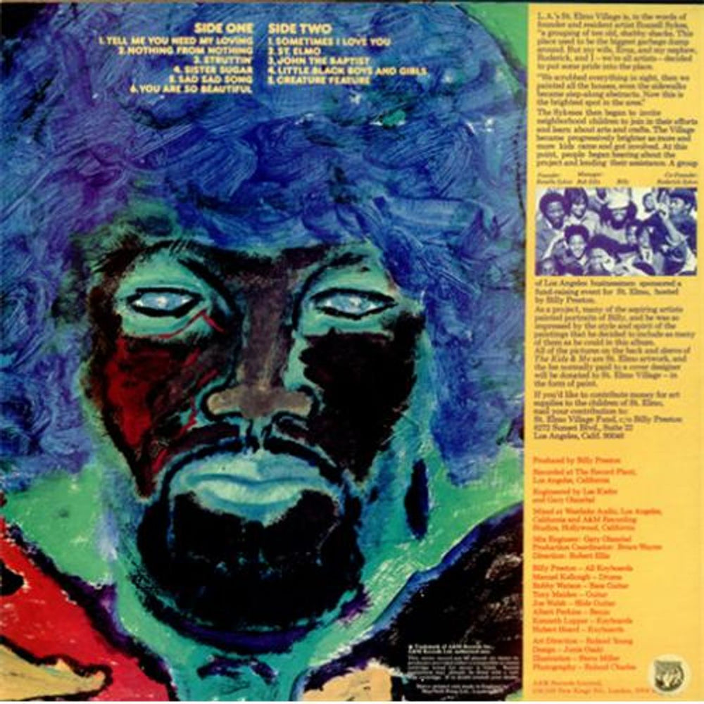 Billy Preston The Kids & Me UK vinyl LP album (LP record) BIPLPTH423110