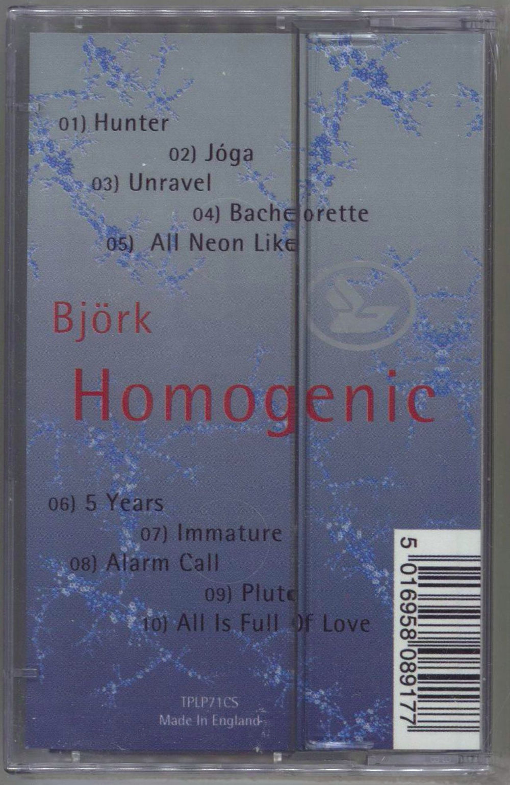 Björk Homogenic - Silver - Sealed UK cassette album BJKCLHO784037